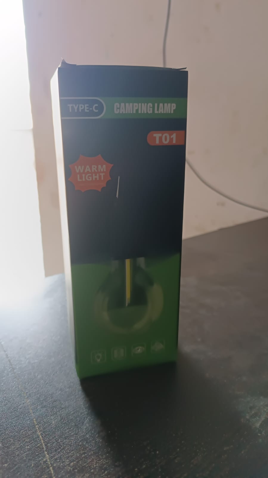 Rechargeable LED Camping Lantern 3 Modes Portable - alternative angle