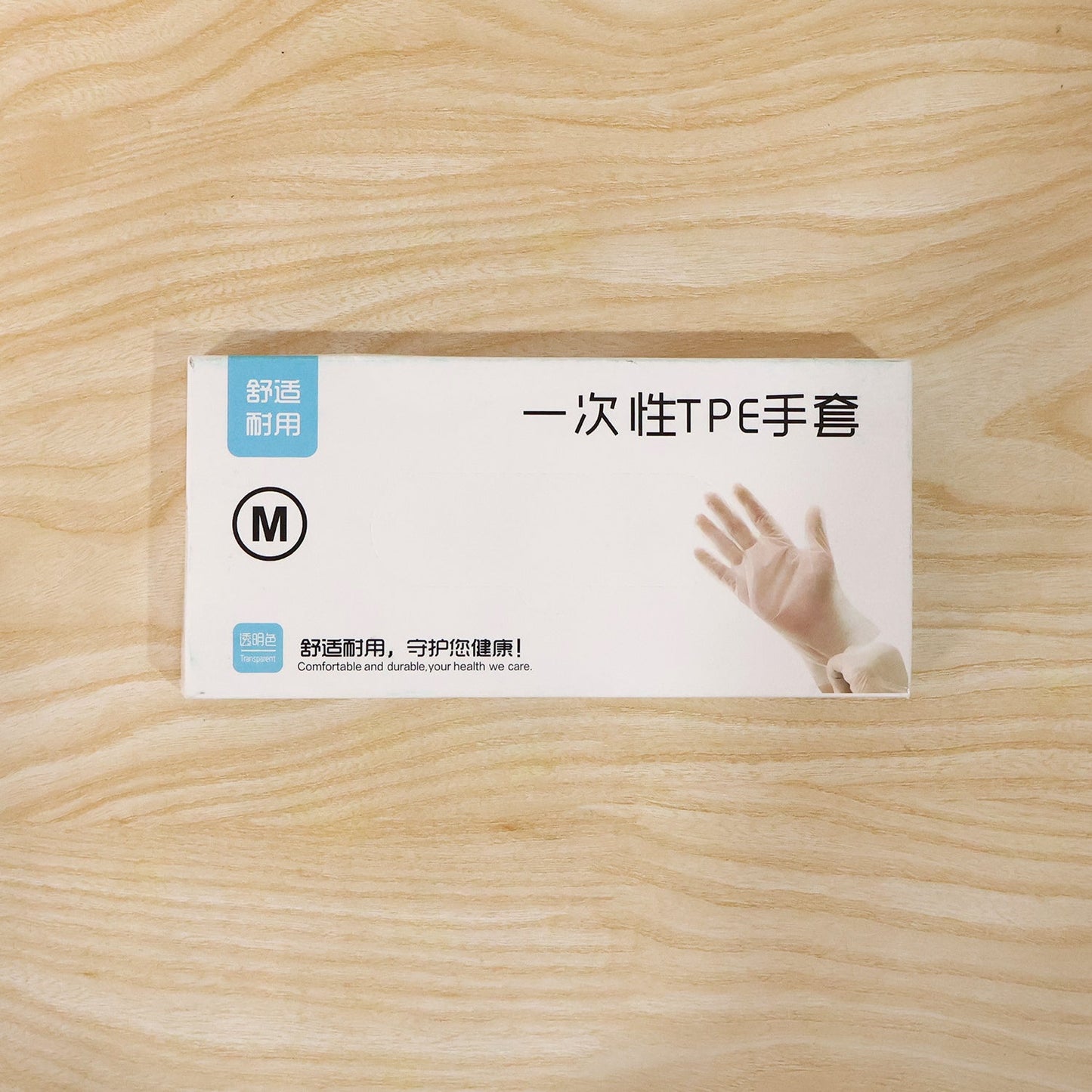 Disposable Clear Plastic Gloves (100 Pc, Medium)