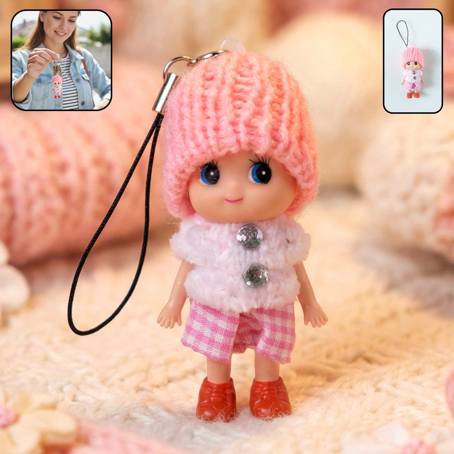 Cute Doll Keychain