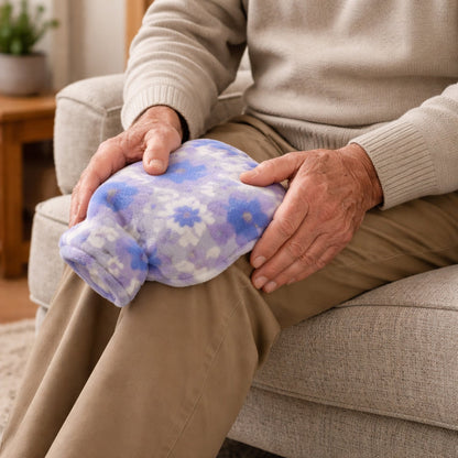 Heat therapy water bag with plush cover