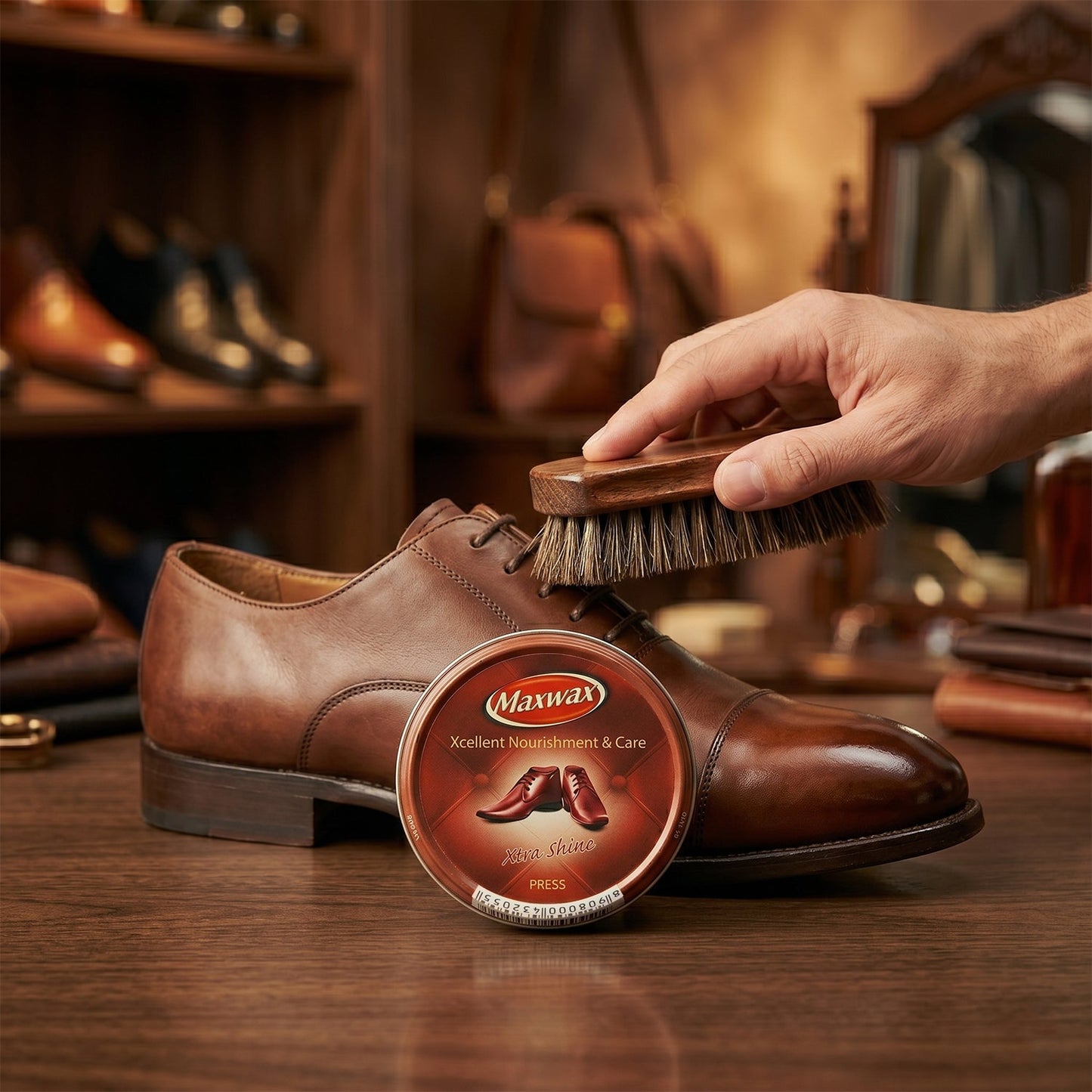 rich brown shoe polish
