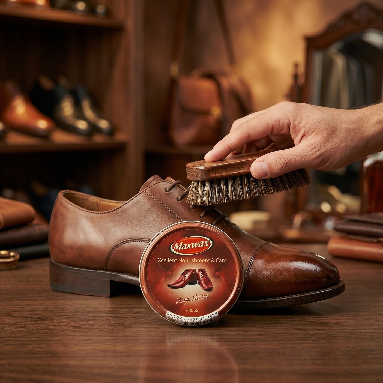 rich brown shoe polish