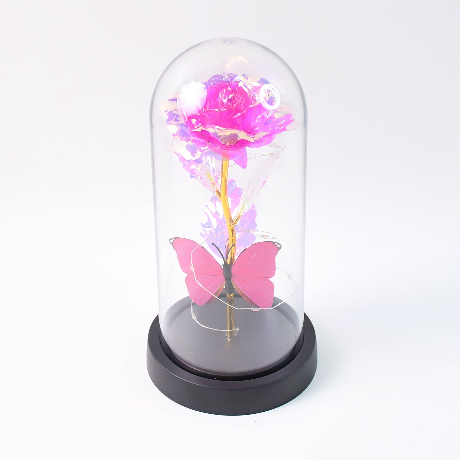 Blush Lite Rose & Wings Display