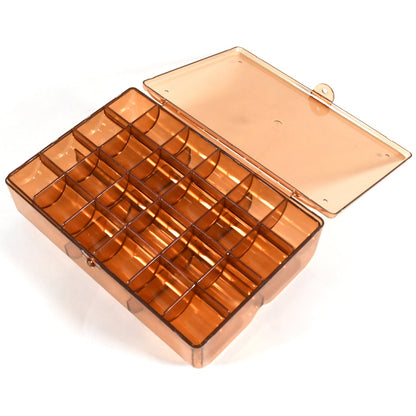 Transparent acrylic jewellery box portable 30-compartment organizer India