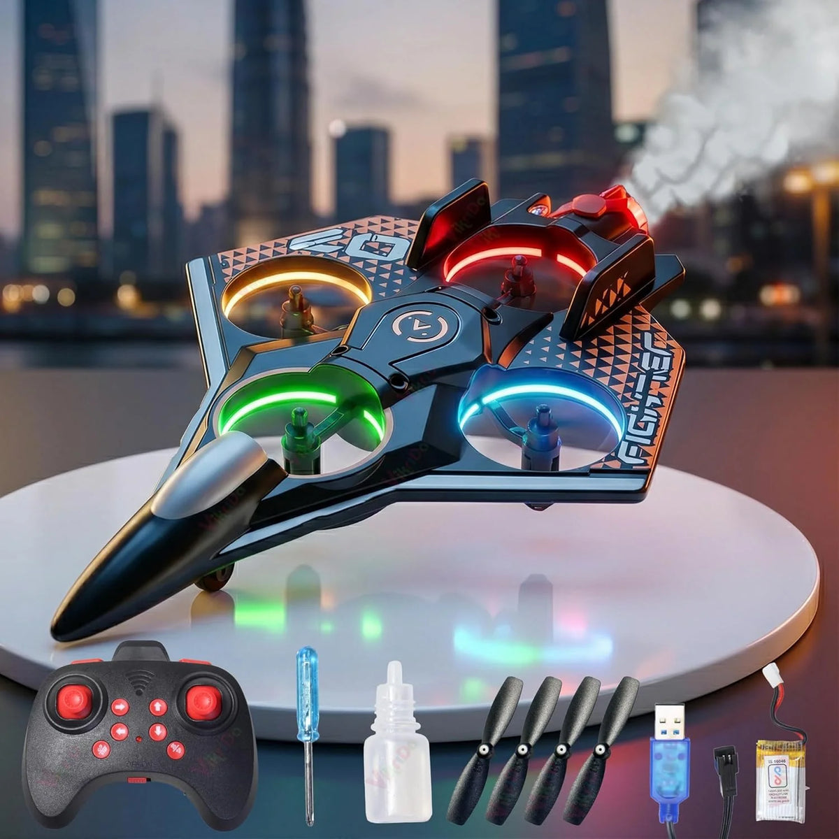 Sky Fighter RC Jet – Remote Control Flying Plane with LED Lights