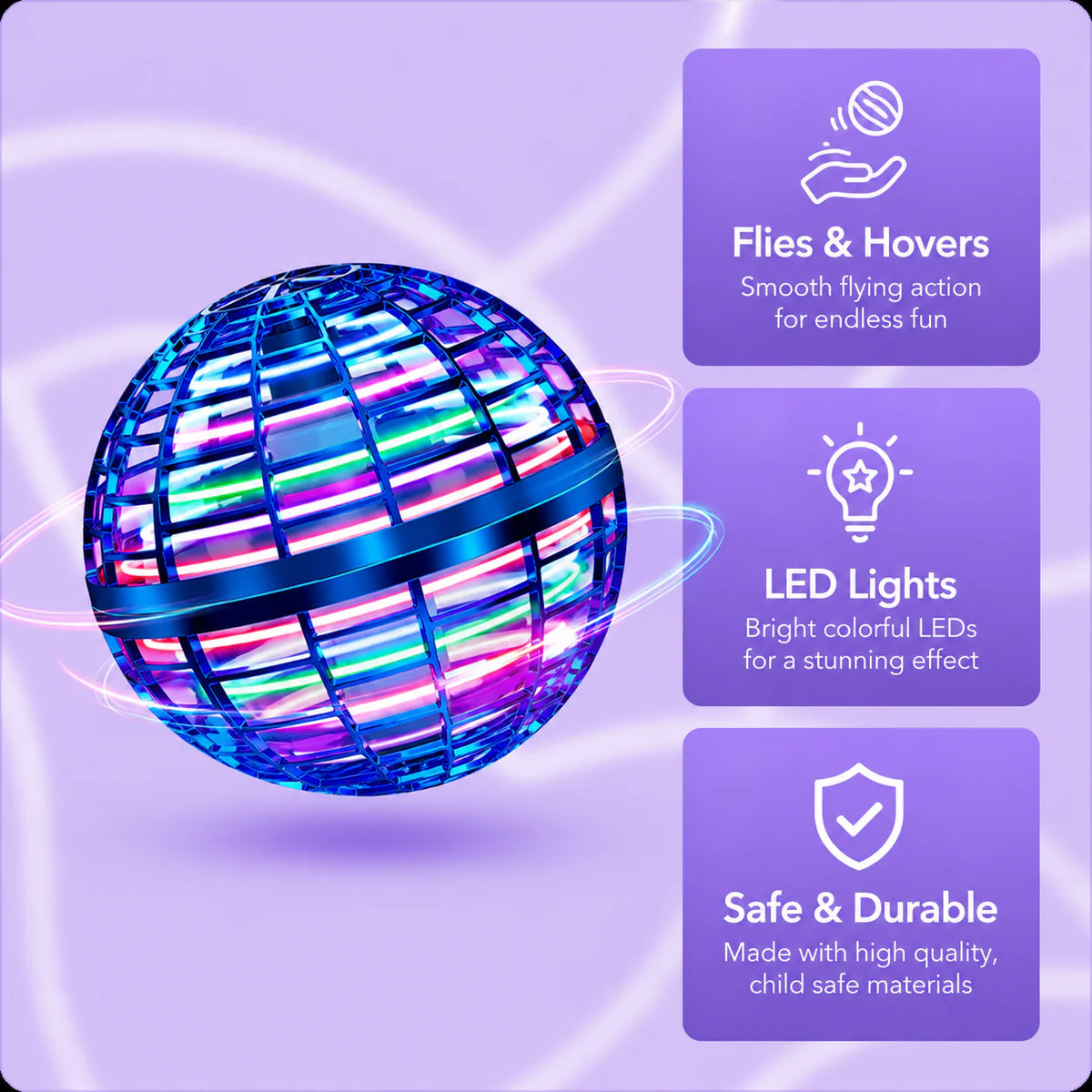 Magic Flying Orb Ball Toy with RGB Lights | Digi Mart