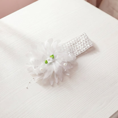 Cute Soft Elastic Floral Baby Headband Stylish Stretchable Hair Band (1 Pc)