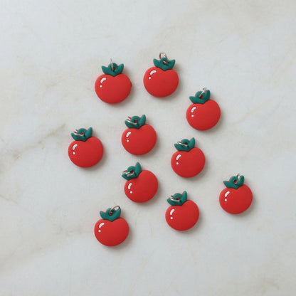 red apple charm key holder