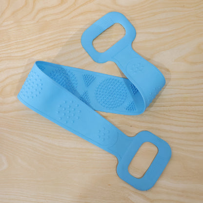 Long Silicone Body Back Scrubber Belt For Bath (1 Pc)