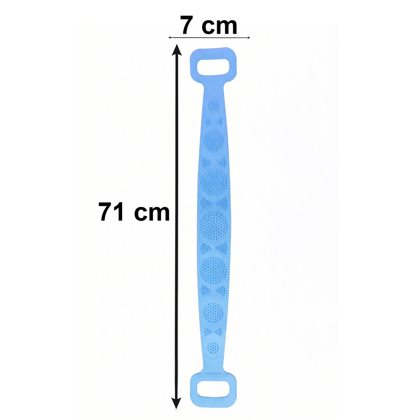 Long Silicone Body Back Scrubber Belt For Bath (1 Pc)