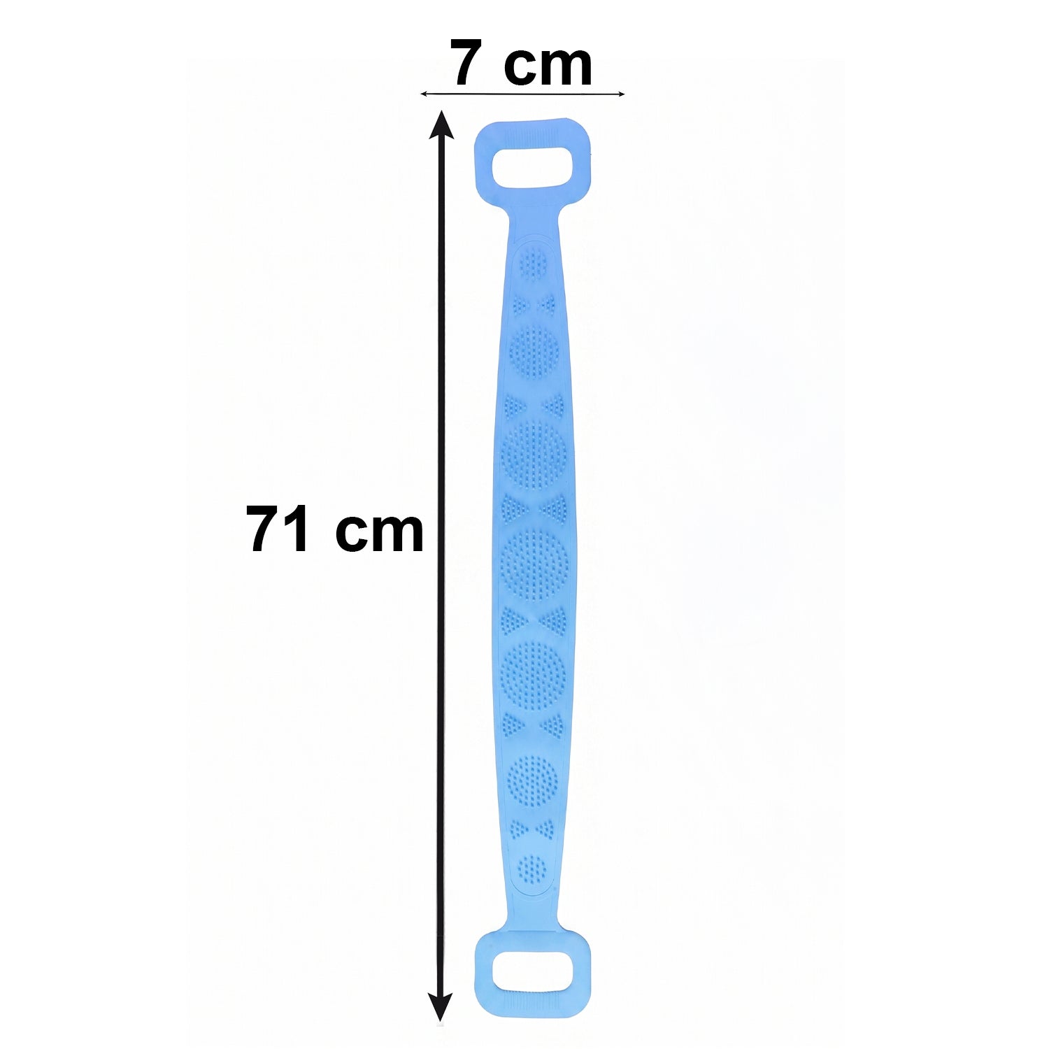 Long Silicone Body Back Scrubber Belt For Bath (1 Pc)
