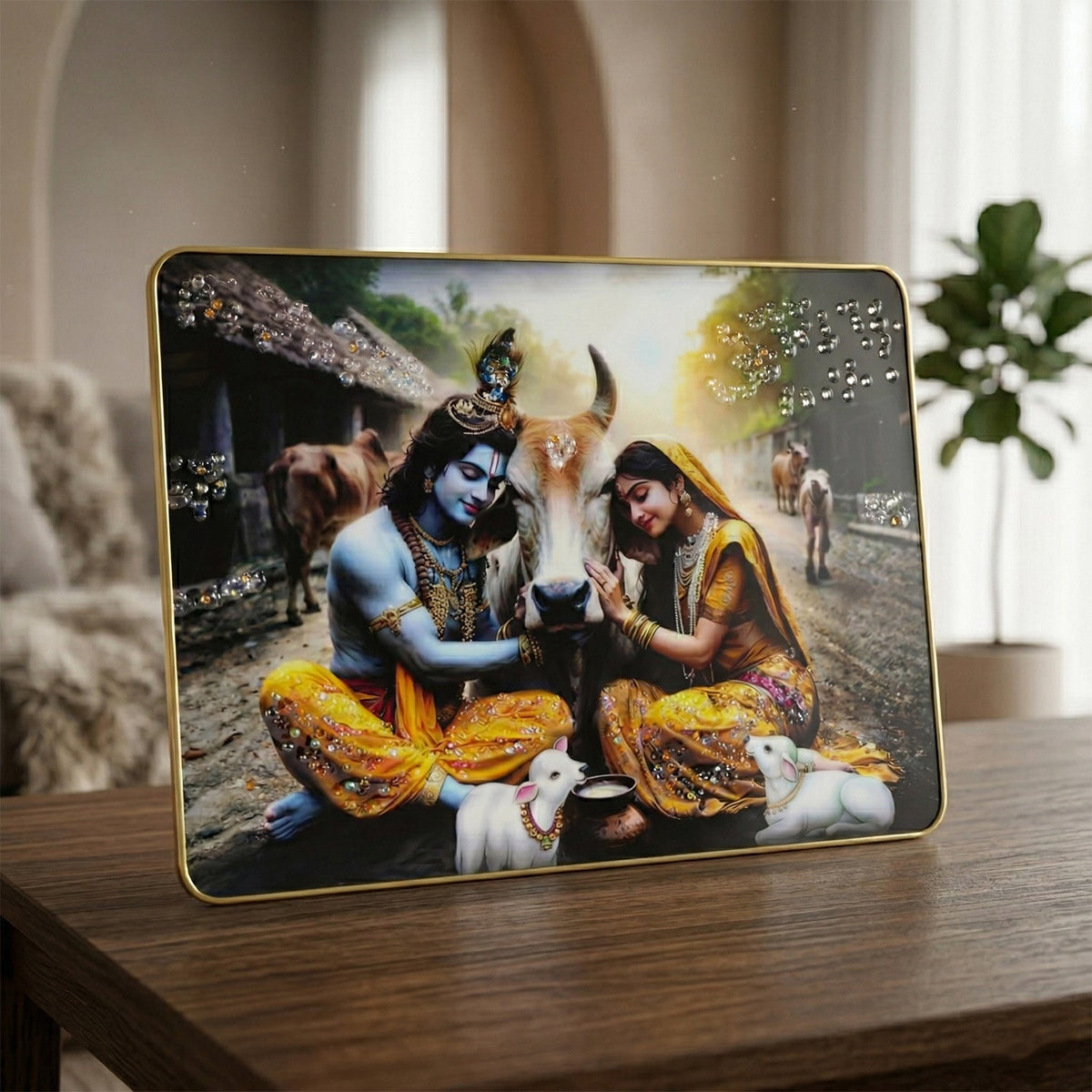 Radha Krishna Wall Hanging Frame