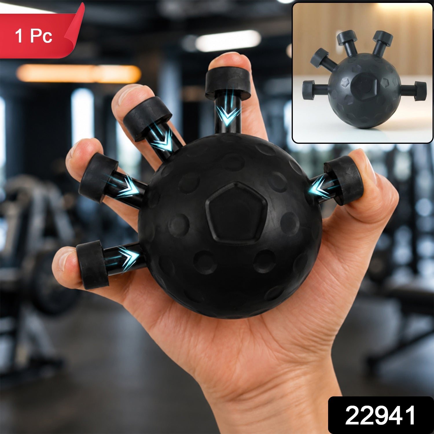 Eagle Claw Finger Gripper Hand Grip Strength And Wrist Exerciser Ball (1 Pc)