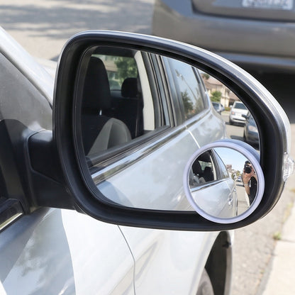 Wide Angle Blind Spot Mirror Round Convex Hd Stick On Car Side Mirror (2 Pc Set)