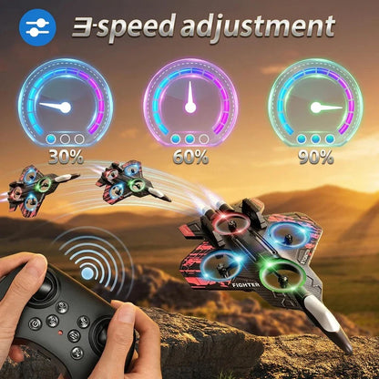 Sky Fighter RC Jet – Remote Control Flying Plane with LED Lights