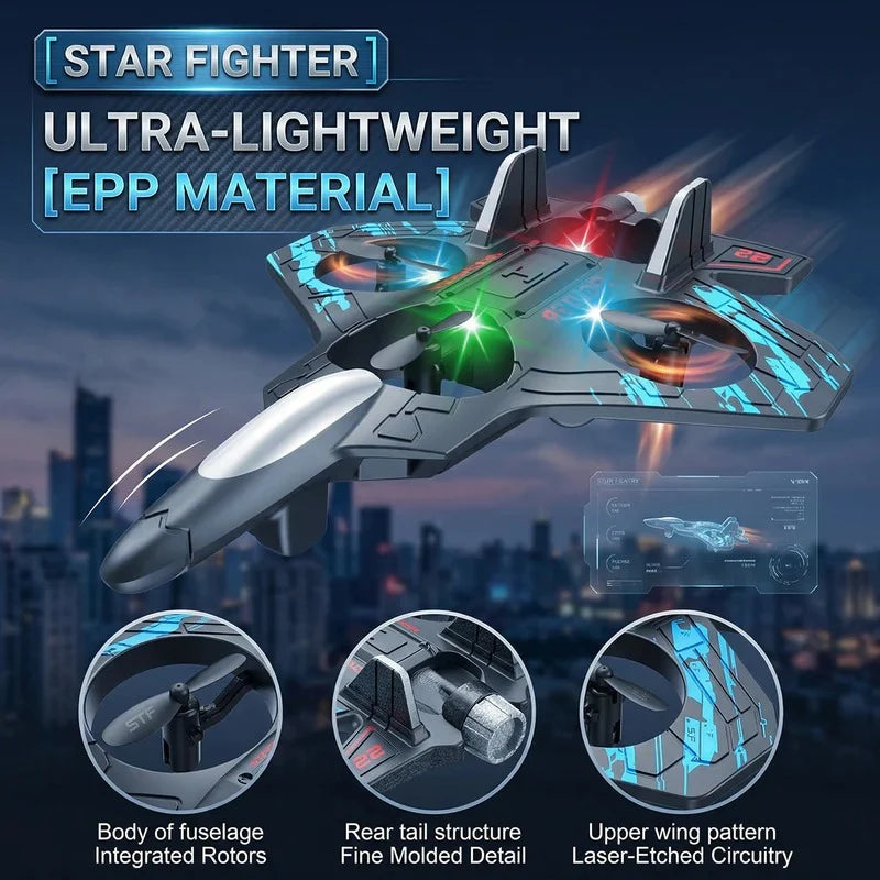 Sky Fighter RC Jet – Remote Control Flying Plane with LED Lights