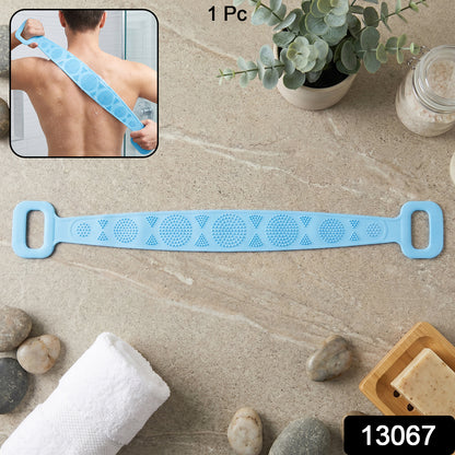 Long Silicone Body Back Scrubber Belt For Bath (1 Pc)