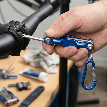 8 In 1 Multifunctional Cycling Bike Repair Tool Portable Foldable Multi Tool Kit
