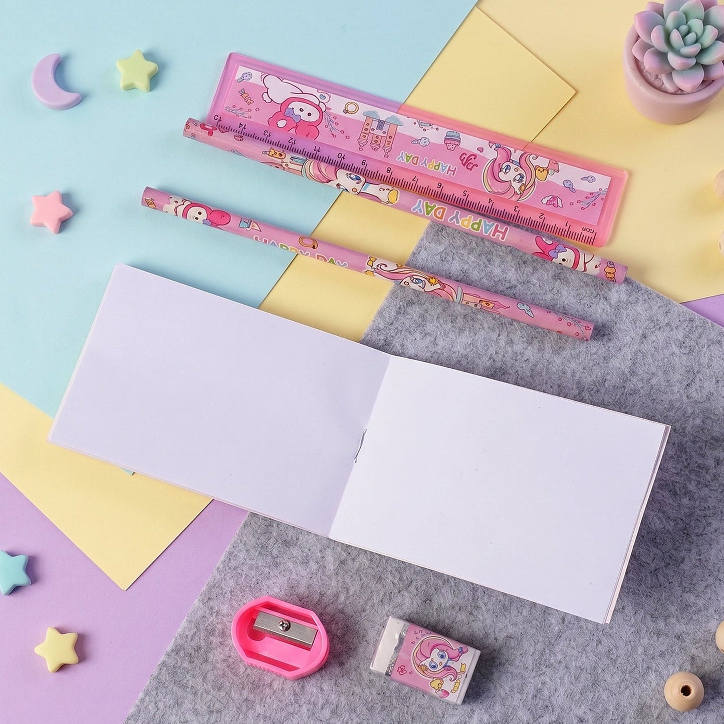 cute unicorn stationery box