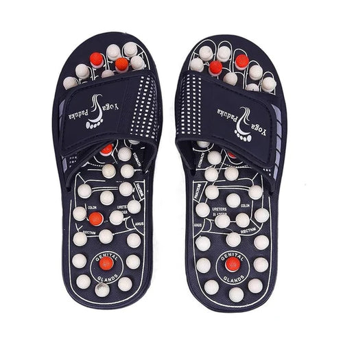 Acupressure Foot Massage Slippers Reflexology Massager Sandal Size 8 (1 Pair)