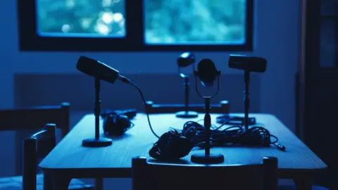 Illustrative image: podcast studio